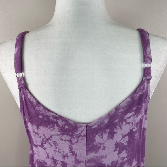 Torrid Super Soft V-Neck Handkerchief Cami. SZ:0. Purple Tie-Die. - Picture 9 of 14